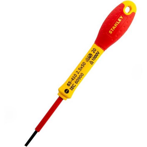 Stanley Vde Slotted Screwdriver 2.5x50mm