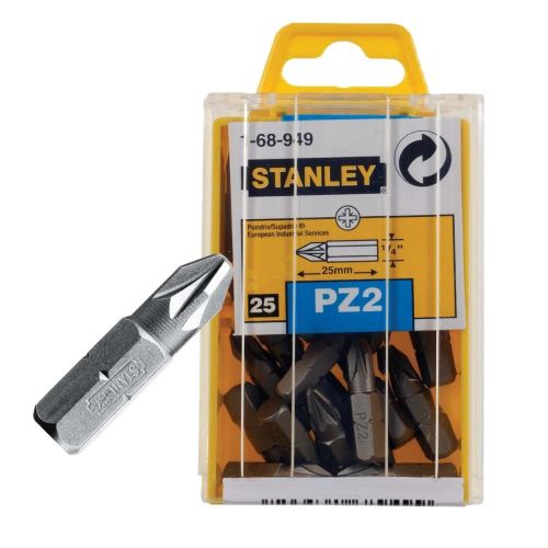 Stanley 25pc Pozidrive Pack