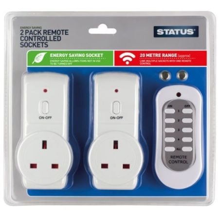 Status 2pk 13A Remote Controlled Socket + Remote