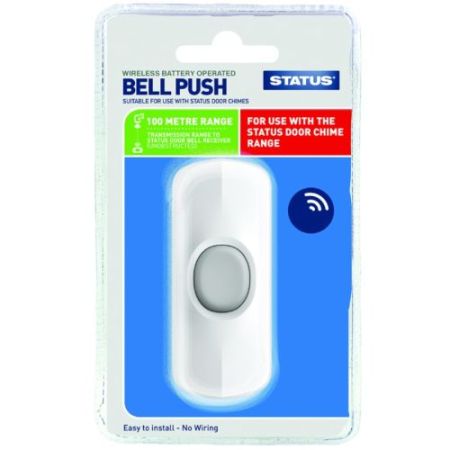 Status Bell Push - Cable Free - In A Clam Shell ( Sdbp)