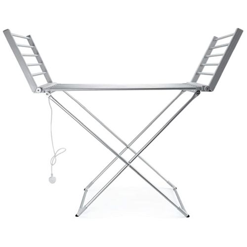 Status Heated Clothes Airer With Wings - 230w - Silver - 20 Heated Bars - Portable