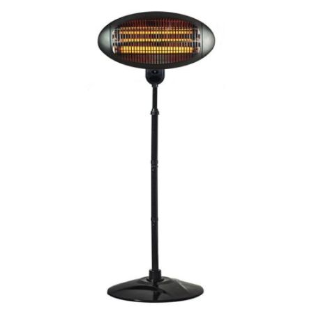 Status 2kw Freestanding Patio Heater - Black - 3 Heat Set