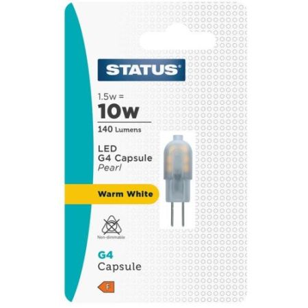 Status LED G4 Capsule 1.5w=100l=10w 12v B/P W/W