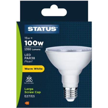 Status LED Par38 15w=1350l=100w ES W/W 120mm