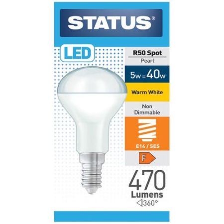 Status LED Refl. R50 5w=470l=40w SES W/ W 10pk