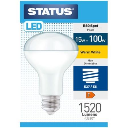Status LED Refl. R80 13w=1520l=100w ES W/W