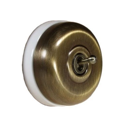 1G 20A Antique/Brass Dome Switch