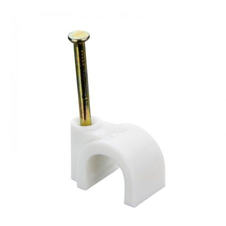 Tower Round Clips White 14.0mm (Ga468)