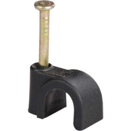 Tower Round Clips Black 8mm