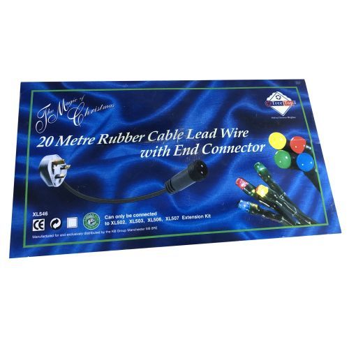 20 Mtr Rubber Ext. Cable With Plug