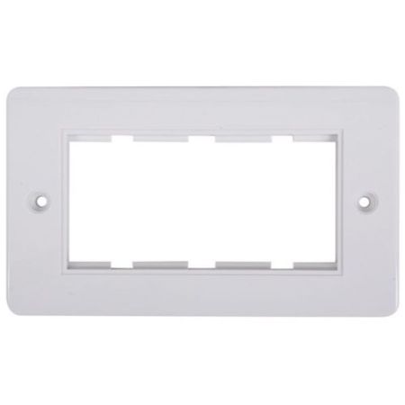 Triax White Bevel Edge Double Module