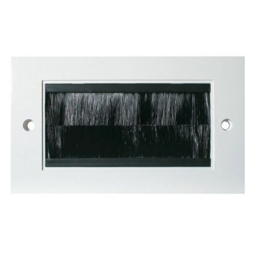 Plate 1G 4 Module White Brush Plate