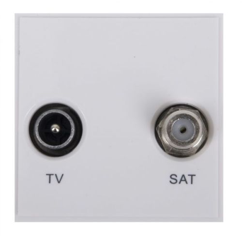 Tv/Sat 2 Module White