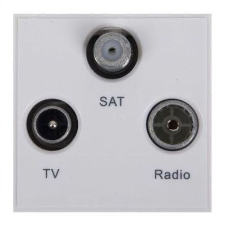 Tv/Fm/Sat 2 Module White
