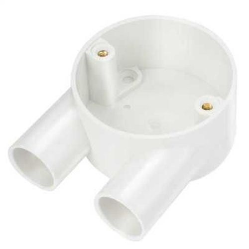 20mm 2 Way White U-Box