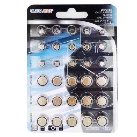 30pk Mixed Watch Batteries