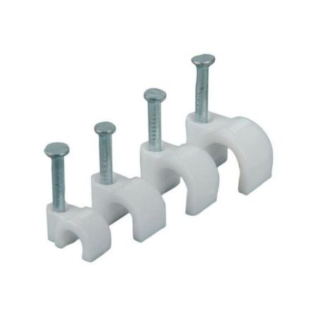 Unicrimp 3-5mm Round Clips White (100)