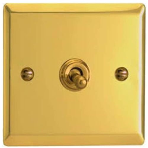 Varilight 1G SW Socket Vic Brass