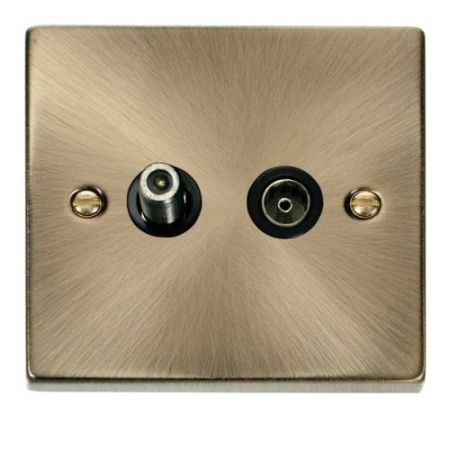 Click Deco Victorian Antique Brass Vpant Br Sat + Coax