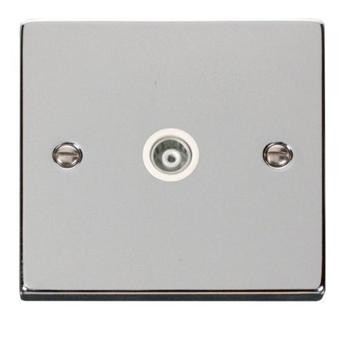 Click Deco Victorian Polished Chrome Vpchrome 1 Gang Isolated Coaxial Socket