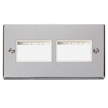Click Minigrid 6 Gang Plates 1G Plate (3 + 3)Sw Aper