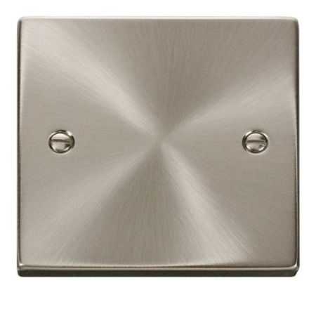 Click Deco Victorian Satin Chrome Vp 1 Gang Blank Plate