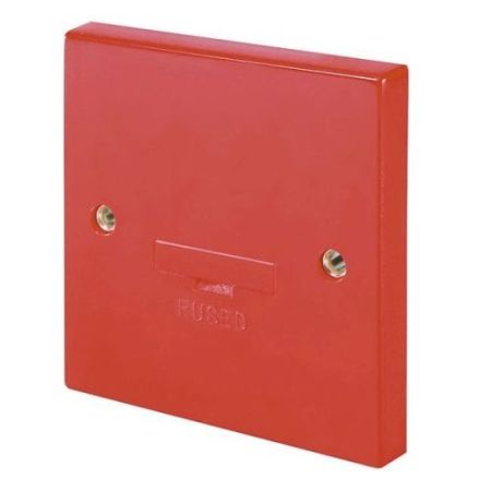 Click Essentials Red Accessories 3A Fused Connection Unit Red
