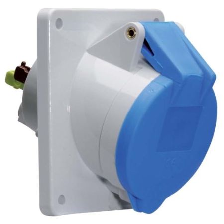 Cee Norm 16a 240v 2p + E Panel Socket (12772)