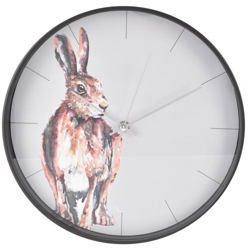 Hometime Round Wall Clock 30cm - Hare
