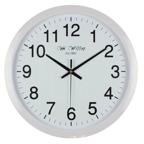 Widdop White Round Wall Clock 40cm