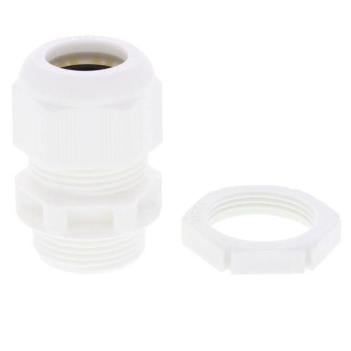 Wiska White 20mm C/Gland + L/Nut (Each)