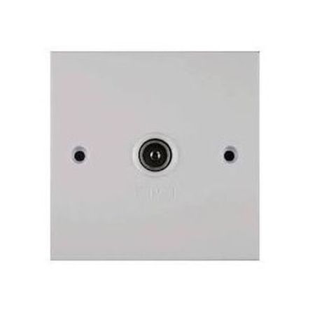 Wolsey Flush Single TV Outlet Plate