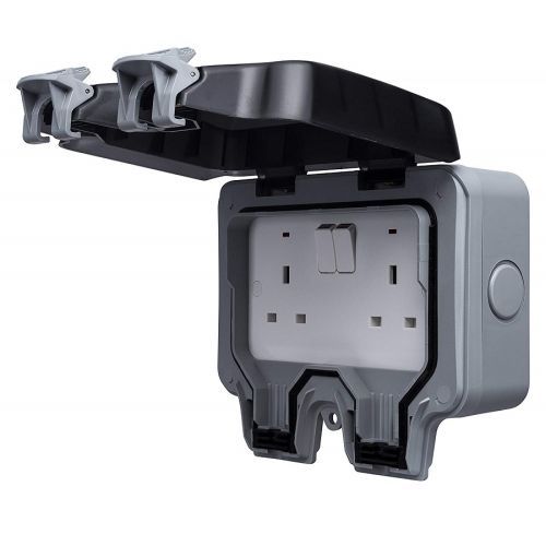 Bg IP66 1G 13A D/P Switched Socket