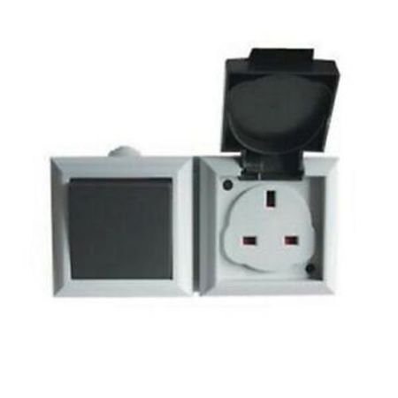 Waterproof 13A 1G Switched Socket IP55