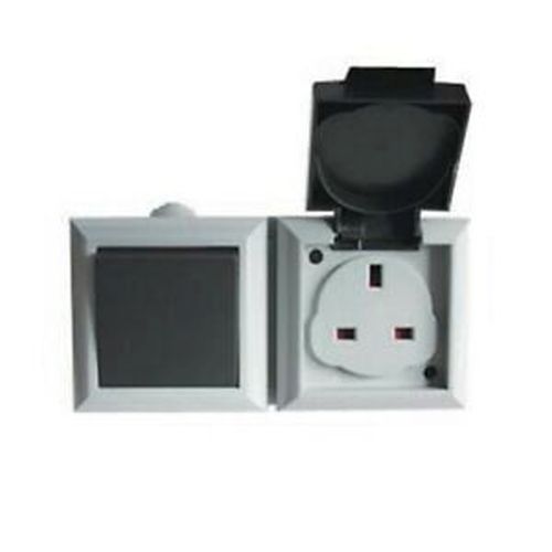 Waterproof 13A 1G Switched Socket IP55