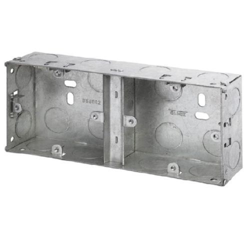 1G + 1G 25mm Metal Back Box