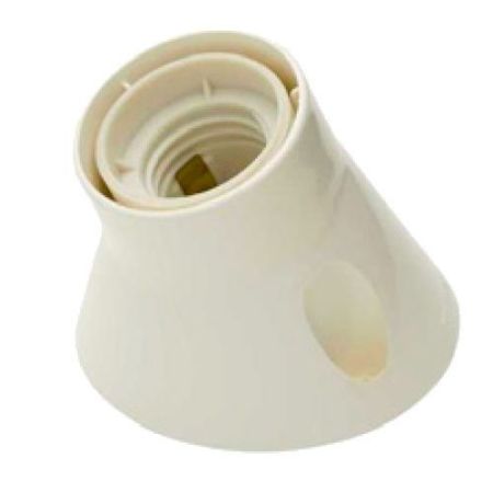 Plastic White ES Angled Battenholder