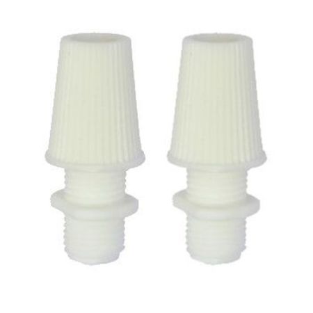 White Plastic 10mm Cordgrip Holder 2pk