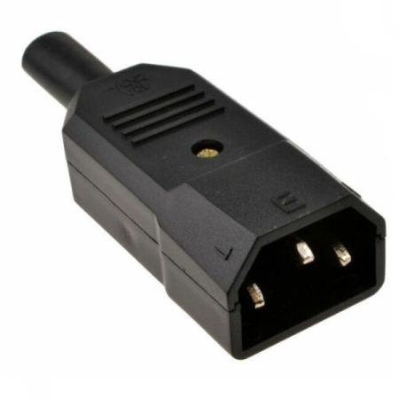 3pin 6a Iec Shrouded In-Line Plug