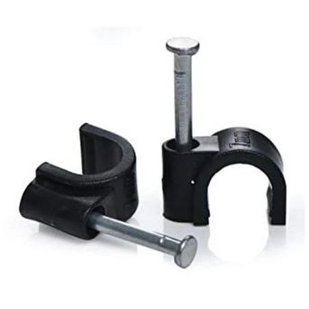 4.5mm Round Clips Black (10pk)