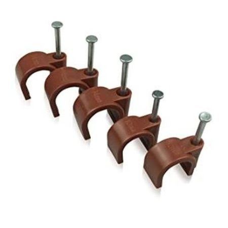 4.5mm Round Clips Brown (10pk)