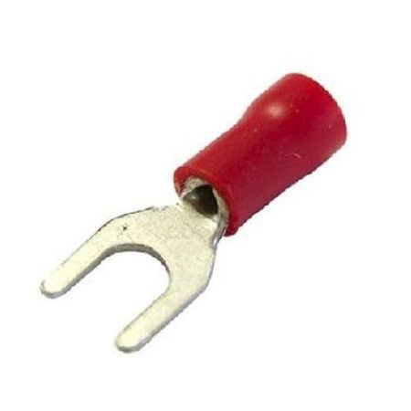 Red 3.2mm Fork Terminals 0.5-1.5mm (10)