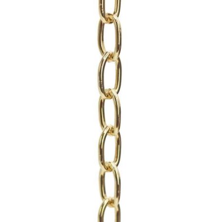 1m Polished Brass Chain