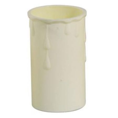 Cream Plastic Candle Drip 37x70mm