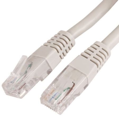 Cat6 Patch Lead RJ45 Plug-Plug 30m White