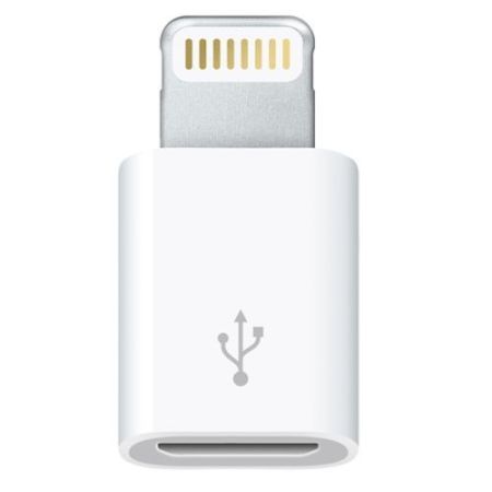 Lightning Plug-USB Micro Socket Adaptor