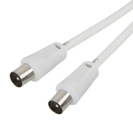 Plug-Plug Co-Ax Lead 2m White
