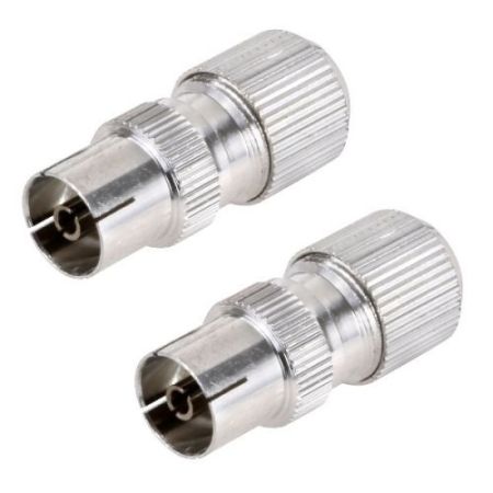 Female Co-Ax Plug 2pk