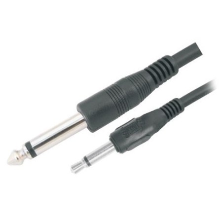 3.5mm Jack -6.35mm Jack Mono Lead 1.5m