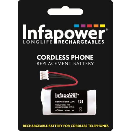 Infapower 2.4v 600mah 2xaaa Phone Batt. 89